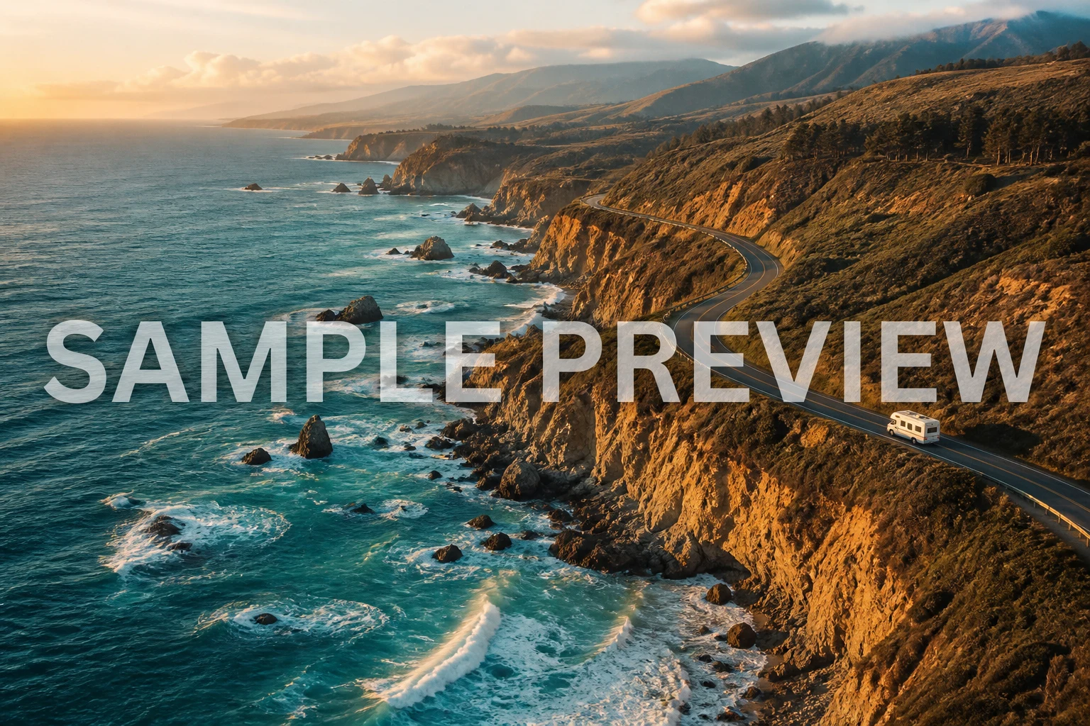 Drone footage with a preview watermark selected for removal